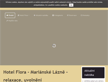 Tablet Screenshot of hotelflora-ml.cz